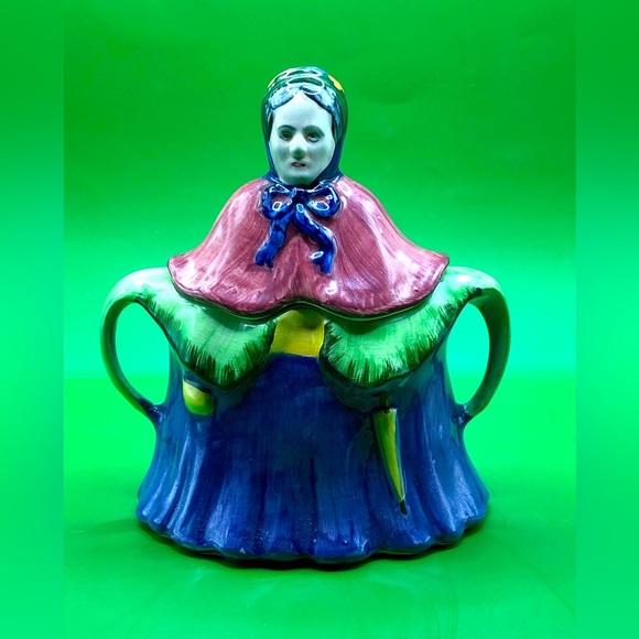 Vintage Sugar Bowl Woman Made in England - Picture 1 of 9
